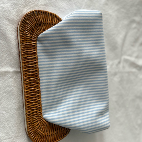 Draper James Blue and White Wicker Clutch - Picture 2 of 5